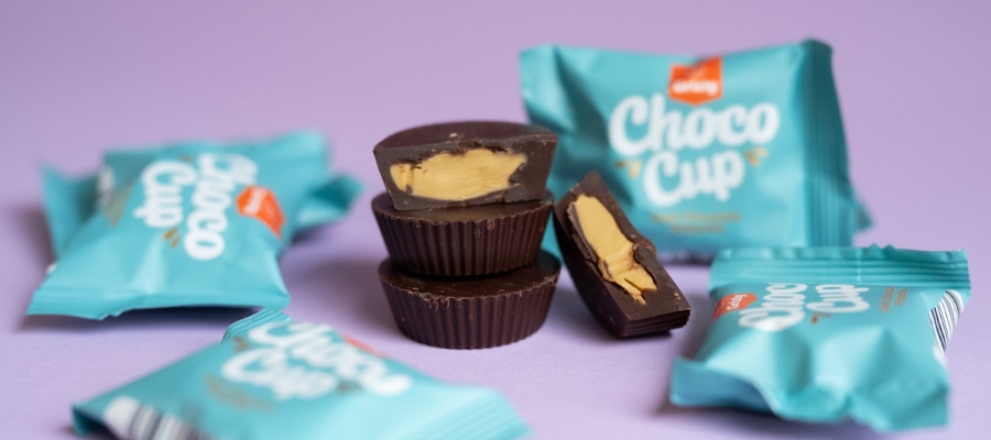 Czekolada choco cups gorzka czekolada i pistacje Grizly
