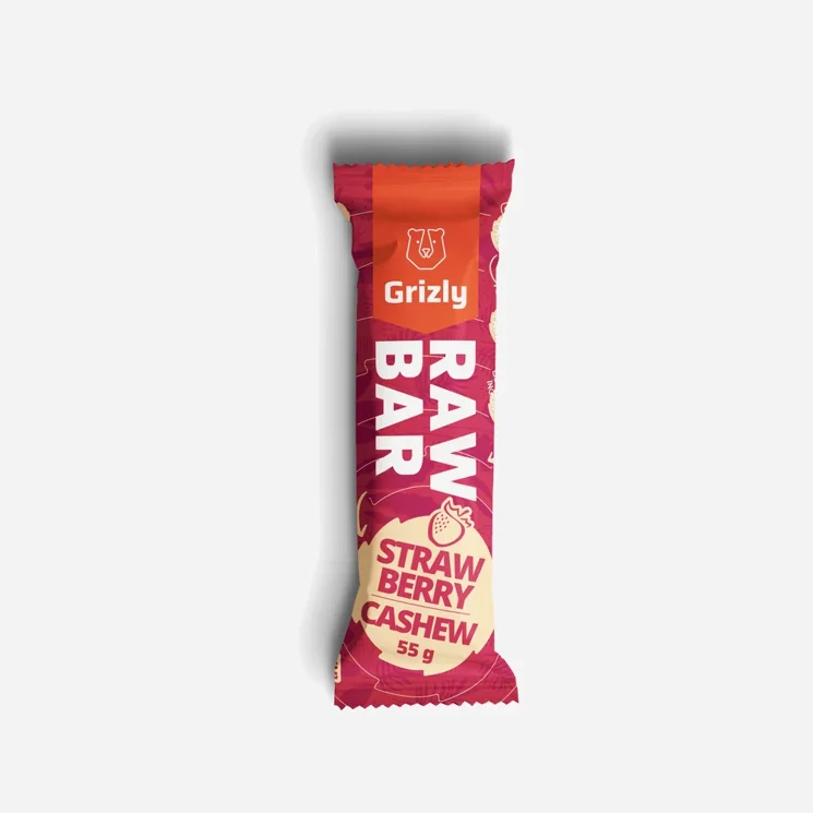 Baton Raw o Smaku Truskawkowym