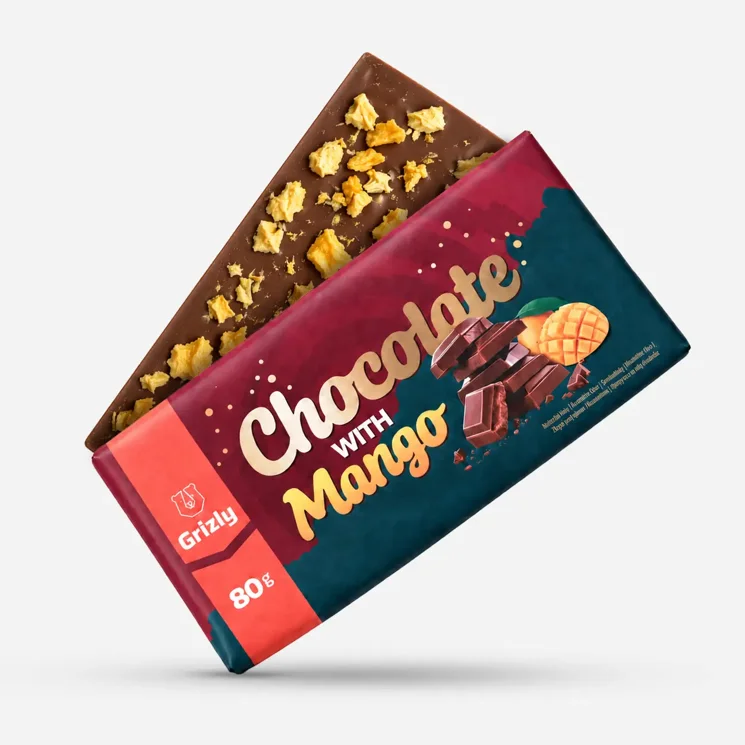 Czekolada mleczna z liofilizowanym mango