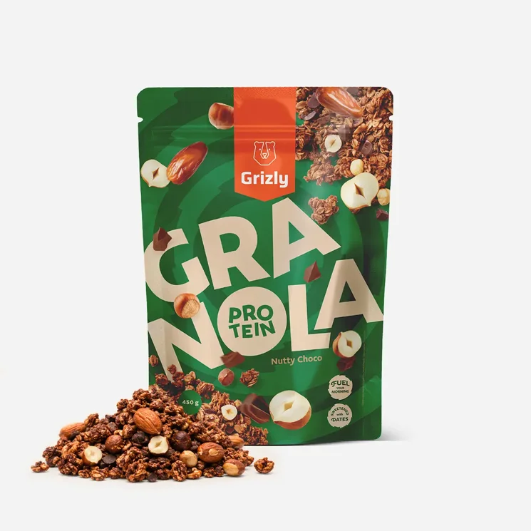 Granola z proteinem orzech laskowy i daktylowa czeko 6 x 450 g